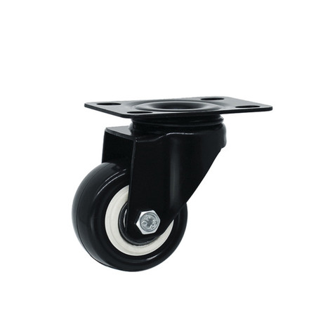 Double Ball Bearings Black Caster Black Housing Fixed/ Swivel/ Brake Caster Wheel