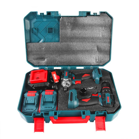 20V Cordless 2Pcs Combo Kit (Impact Drill and Impact Wrench)