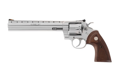 Colt's MFG. Python Double Action Steel Frame Revolver 357 Magnum/38 Special 8" Barrel SS