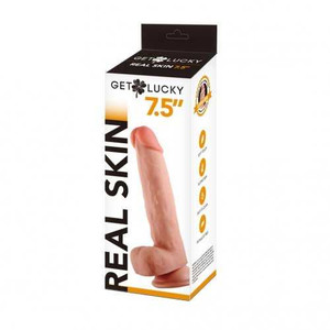 Get Lucky 7.5 Inch Real Skin Dildo Adult Novelties VooDoo Toys