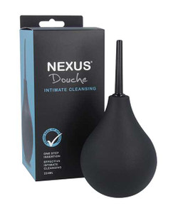 Nexus Non-Return Valve Anal Douche - 224 ml Black Adult Novelties Nexus