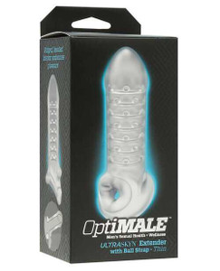 Optimale - Extender With Ball Strap - Thin - Frost Adult Novelties Doc Johnson