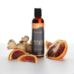 Intimate Earth Massage Oil - Energize - Orange & Ginger 4oz Adult Novelties Intimate Earth