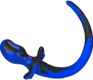OXBALLS BEAGLE PUPPY TAIL-BLUE SWIRL Adult Novelties OxBalls