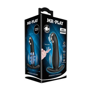 Mr. Play Rolling Bead Prostate Massager - Black Adult Novelties Mr Play
