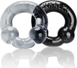 OXBALLS ULTRABALLS BLACK AND CLEAR 2-PACK Adult Novelties OxBalls