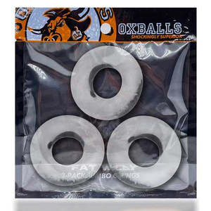 OXBALLS WILLY RINGS 3- PACK CLEAR Adult Novelties OxBalls
