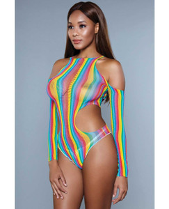 BeWicked Strange Love Bodysuit RBW - Rainbow O/S Apparel BeWicked