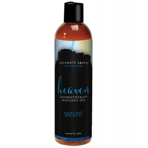 Intimate Earth Heaven Massage Oil - 240ml/8oz Hazelnut Biscotti Adult Novelties Intimate Earth
