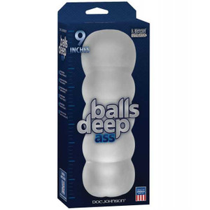 Balls Deep The Bad Ass 9" Stroker - Frost Adult Novelties Doc Johnson