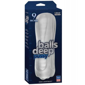 Balls Deep The Baller 9" Pussy Stroker - Frost Adult Novelties Doc Johnson