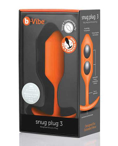 b-Vibe Weighted Snug Plug 3 - 180 g Adult Novelties B-Vibe