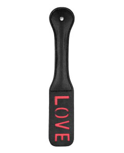 Shots Ouch Love Paddle - Black Adult Novelties Ouch