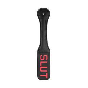Shots Ouch Slut Paddle - Black Adult Novelties Ouch