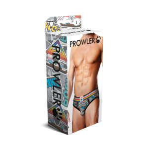 Prowler Comic Book Brief - XXL - Gray/Multicolor Apparel Prowler Red