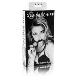 Sex and Mischief- Solid Red Ball Gag Adult Novelties Sex & Mischief