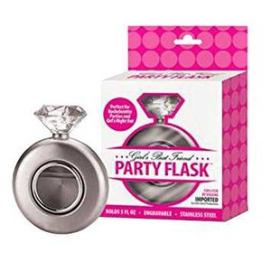 Girl's Best Friend Diamond Flask Bachelorette Bachelorette