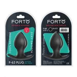 Forto Rattler Spade Plug - Large - Black Adult Novelties Forto