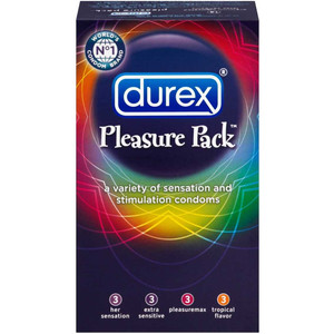 Durex Pleasure Pack 12ct Adult Novelties Durex