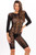 Exotic Geometry Bodystocking - Black -S/M Lingerie Rene Rofe