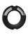 Kink Hybrid Silicone Covered Metal Cock Ring - 35 mm Black Adult Novelties Kink