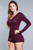 Nala Romper Burgundy Lingerie BeWicked