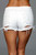 Looped In Distress Shorts White Small Apparel BeWicked