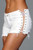 Looped In Distress Shorts White Small Apparel BeWicked