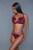 Evangeline Set Burgundy Lingerie BeWicked