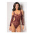 Rene Rofe Set the Mood Bodysuit Burgundy O/S Apparel Rene Rofe