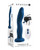 Gender X Snuggle Up Dual Motor Strap On Vibe w/Harness - Blue Adult Novelties Gender X