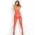 Rene Rofe Strapped Up Sheer Bodystocking Red O/S Apparel Rene Rofe