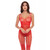 Rene Rofe All Heart Crotchless Bodystocking Red O/S Apparel Rene Rofe