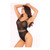 Pink Lipstick All Access Pass Bodystocking Black O/S Apparel Pink Lipstick