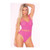 Pink Lipstick All Access Pass Bodystocking Pink O/S Apparel Pink Lipstick