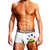 Prowler White Oversized Paw Trunk - XL - White/Rainbow Apparel Prowler Red