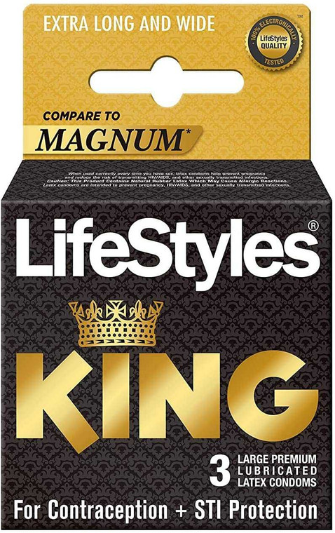 Lifestyles King - 3 Pack Adult Novelties Lifestyle