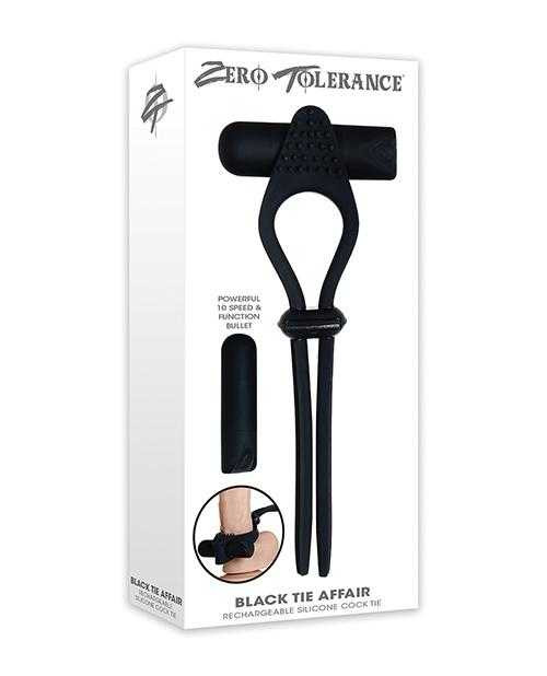 Zero Tolerance Black Tie Affair Cock Ring - Black Adult Novelties Zero Tolerance