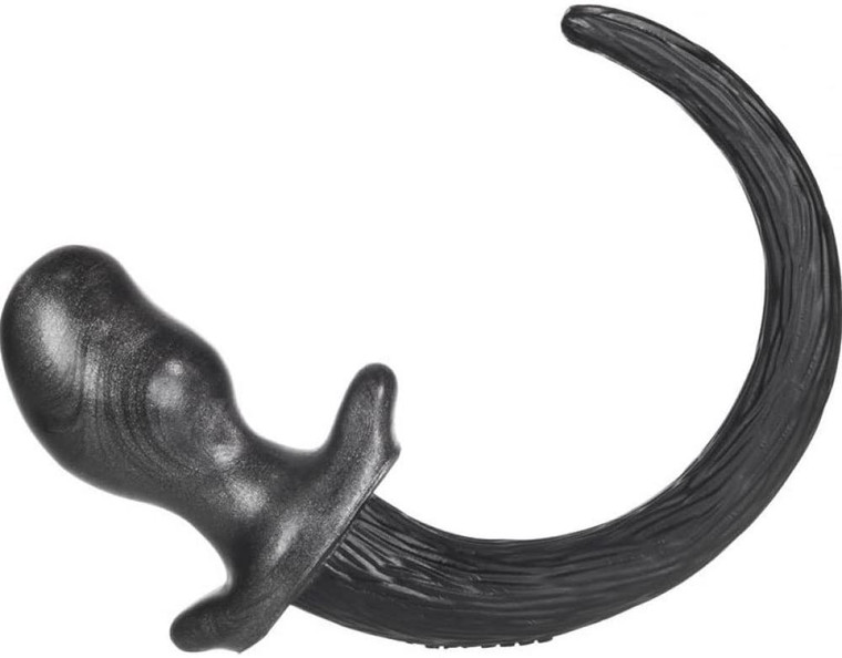 Oxballs BULLDOG Puppy Tail Buttplug, Black, Large Adult Novelties OxBalls