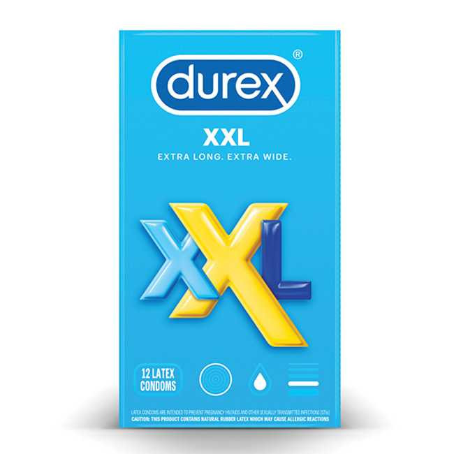 Durex XXL Condoms - Pack of 12 Adult Novelties Durex