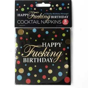 Happy Fucking Birthday Napkins 8pk Bachelorette Bachelorette