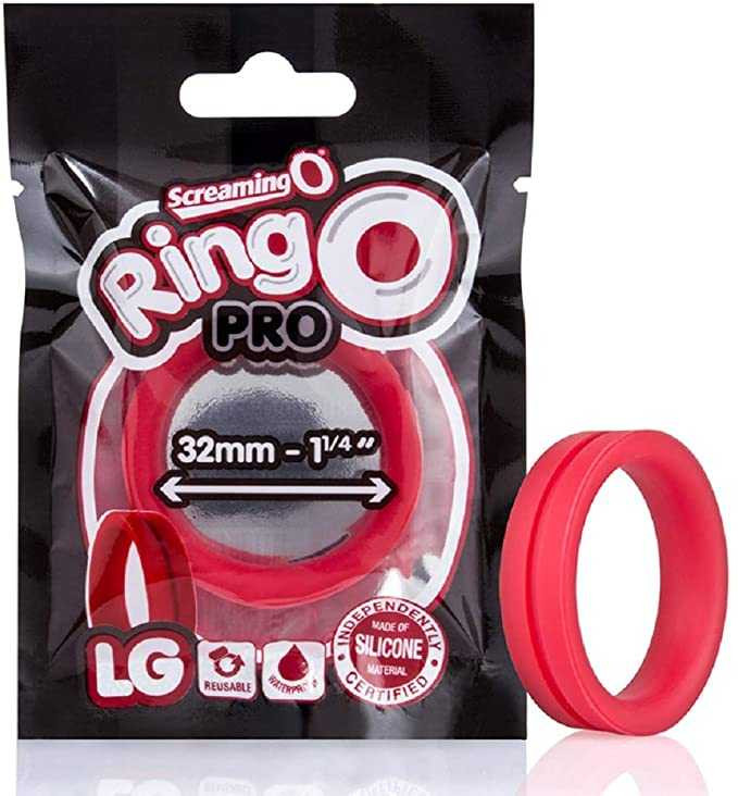 Screaming O RingO Pro Large - Red Adult Novelties Screaming O