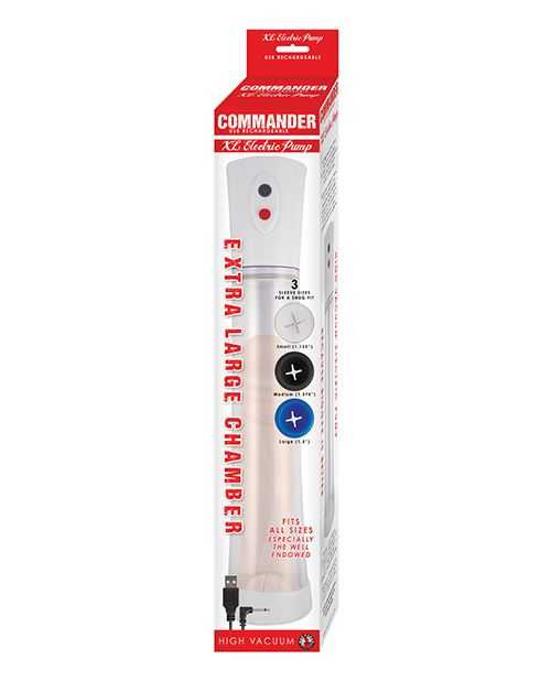 Commander XL Electric Pump - White Adult Novelties NassToys