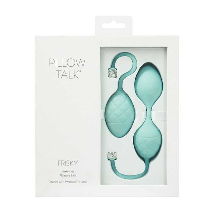 Pillow Talk Frisky Pleasure Balls - Teal Adult Novelties Pillow Talk