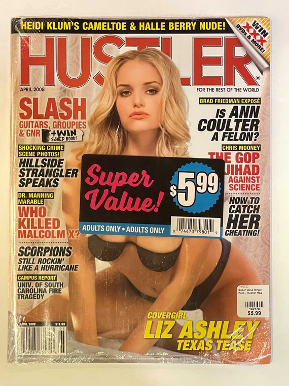 Super Value Single Pack - Hustler Mag - $5.99 Adult Novelties Adult Magazines