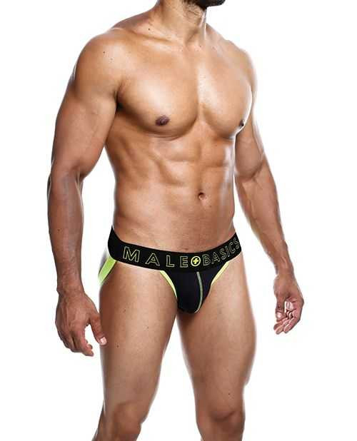 Male Basics Neon Jockstrap Neon Yellow MD Apparel Male Power