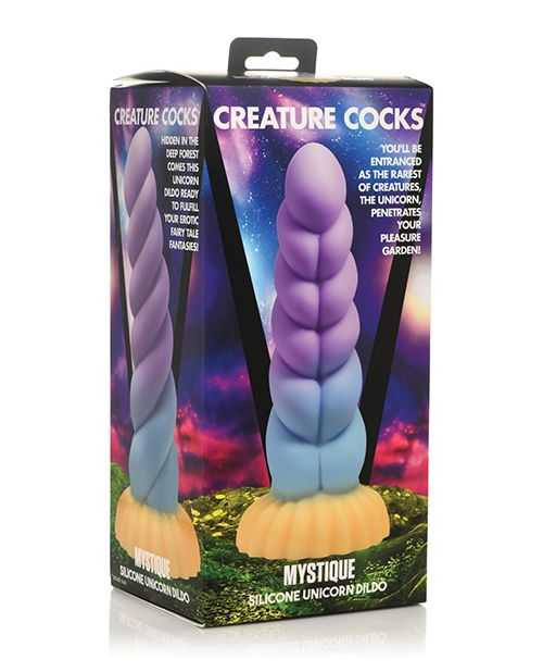 Creature Cocks Unicorn Silicone Dildo - Multi Color Adult Novelties Creature Cocks