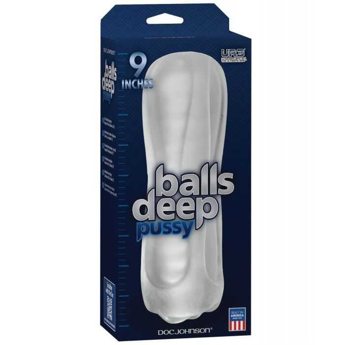 Balls Deep The Baller 9" Pussy Stroker - Frost Adult Novelties Doc Johnson
