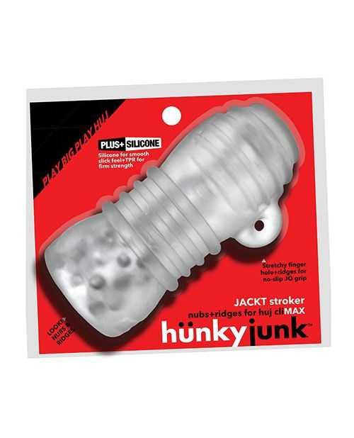 Hunky Junk Jackt Stroker - Clear Ice Adult Novelties Hunky Junk