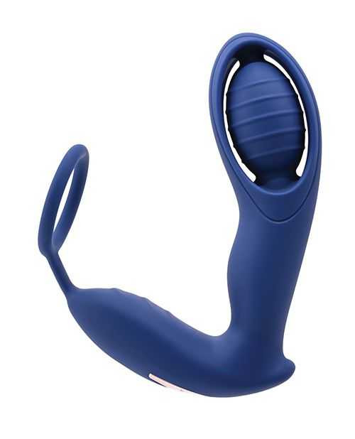 Zero Tolerance Extra Mile C Ring Vibrator - Blue Adult Novelties Zero Tolerance